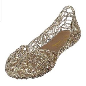 GLAZE Multicolor Glittery Flat Elegant Sandal NWT
